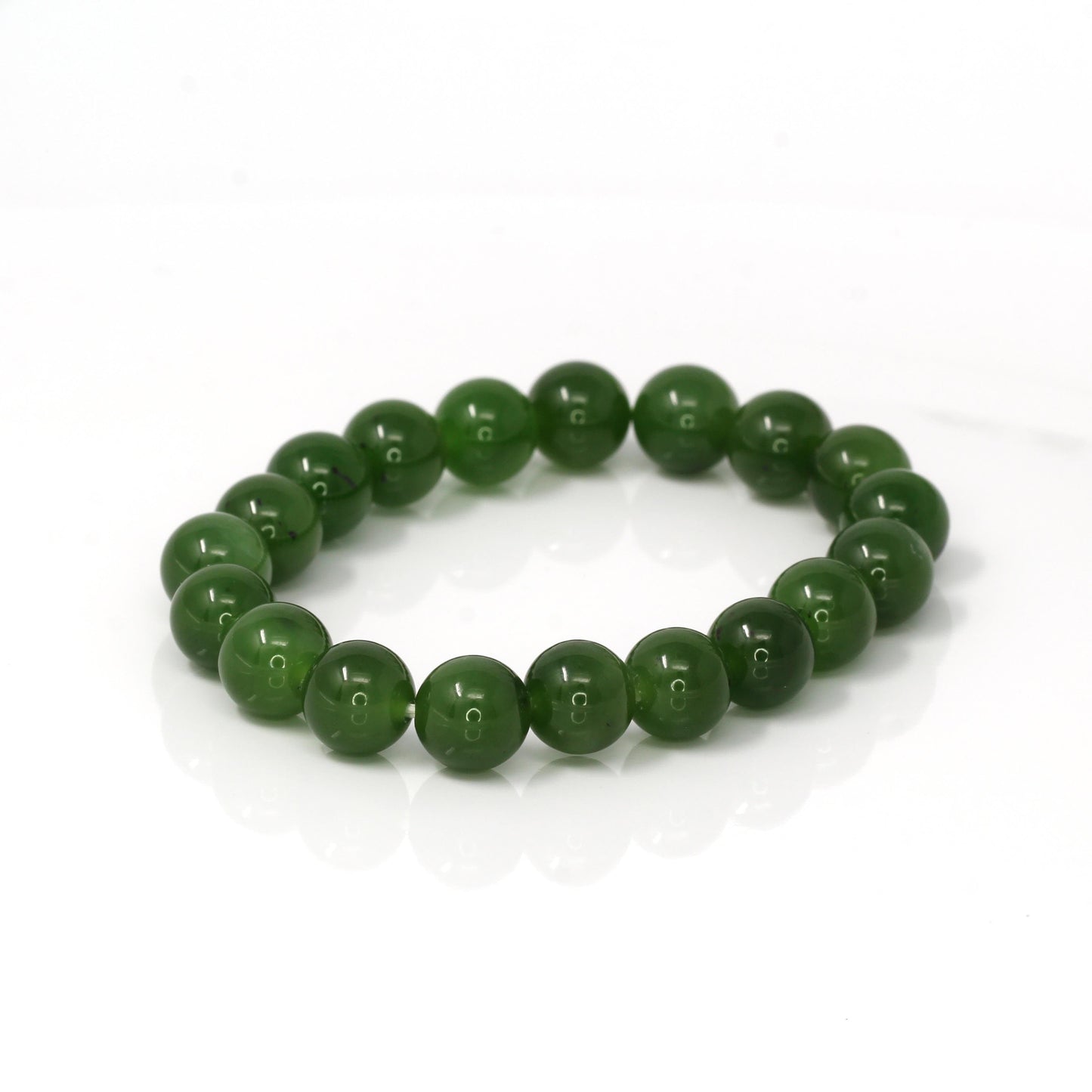 RealJade™ "Classic Bangle" Genuine Burmese High Quality Apple Green Jadeite Jade Bangle Bracelet (53.4mm) #543