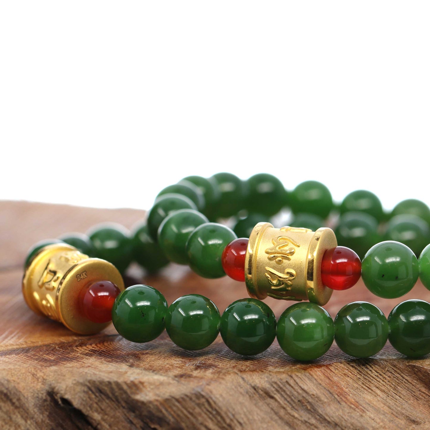 24K yellow gold real jade pendant necklace, bracelets, real jade jewelry, realjade.com