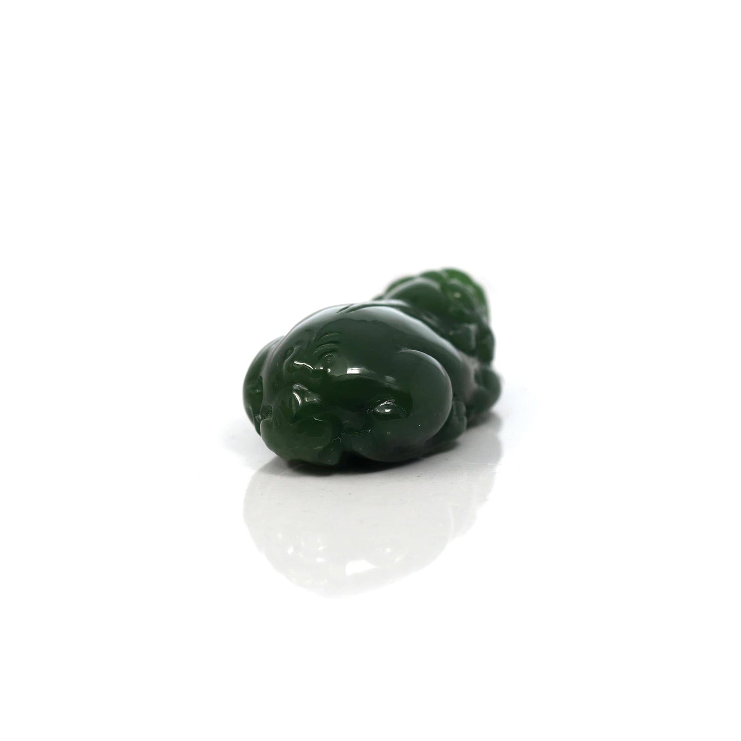 RealJade® Co. RealJade® Co. Pi Xiu Genuine Green Nephrite Jade PiXiu Pendant Necklace (FengShui Lucky)