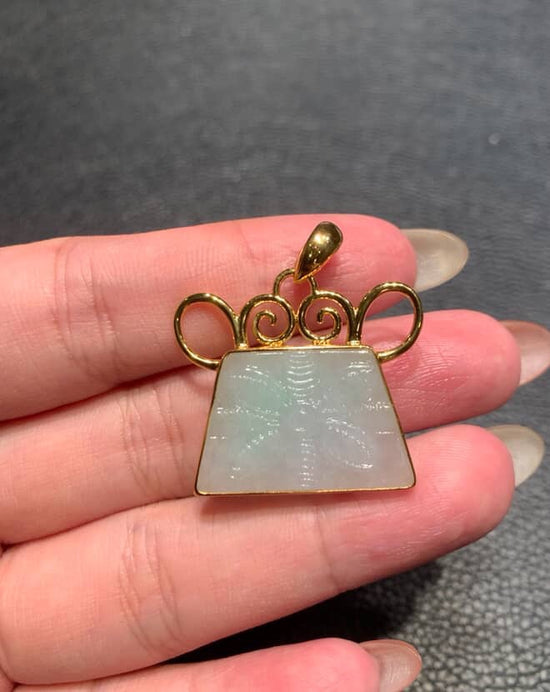 "Live" 18K Yellow Gold Custom Bail