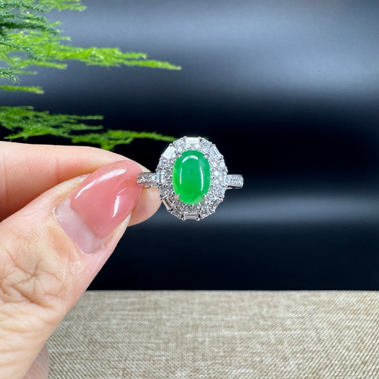 Luxury Jade Engagement ring Shop Natural Jade Engagement Rings