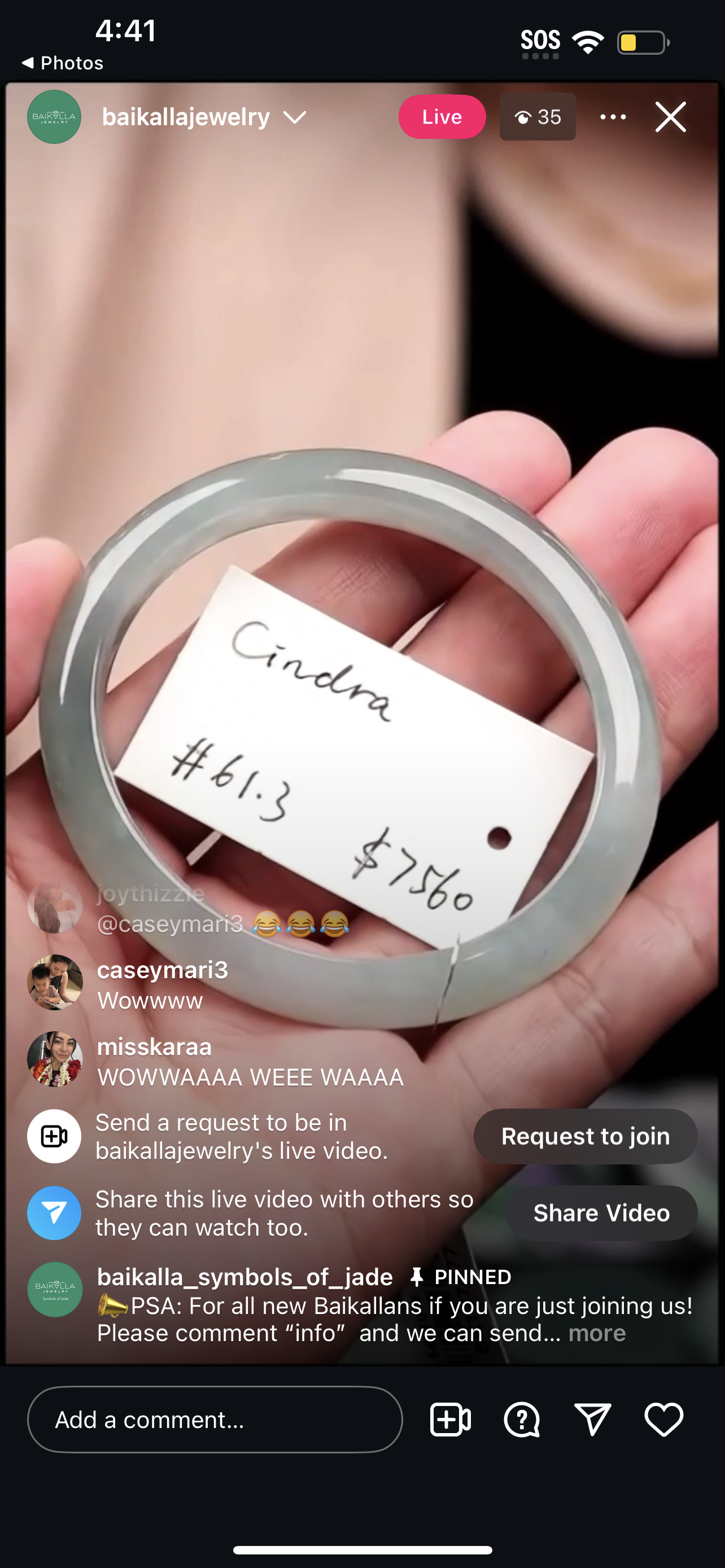 "Live" Natural Icy Light Oil Green Jadeite Comfort Fit Oval Bangle (10/14/25)