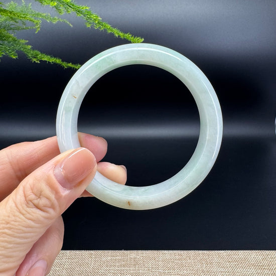 Genuine Burmese Green Jade Jadeite Bangle Bracelet ( 56.9mm )