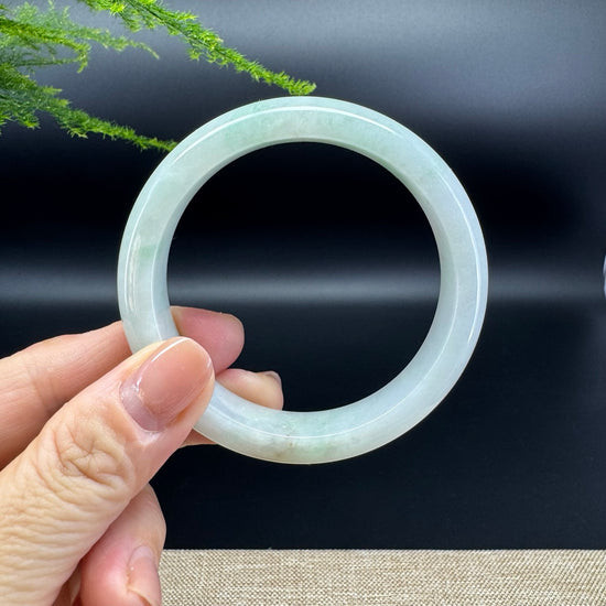 Genuine Burmese Green Jade Jadeite Bangle Bracelet ( 56.9mm )