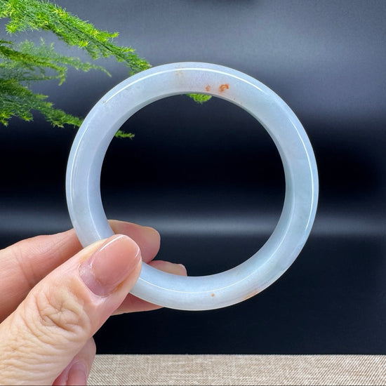 Genuine Burmese Icy Green Jade Jadeite Bangle Bracelet ( 56.1mm )