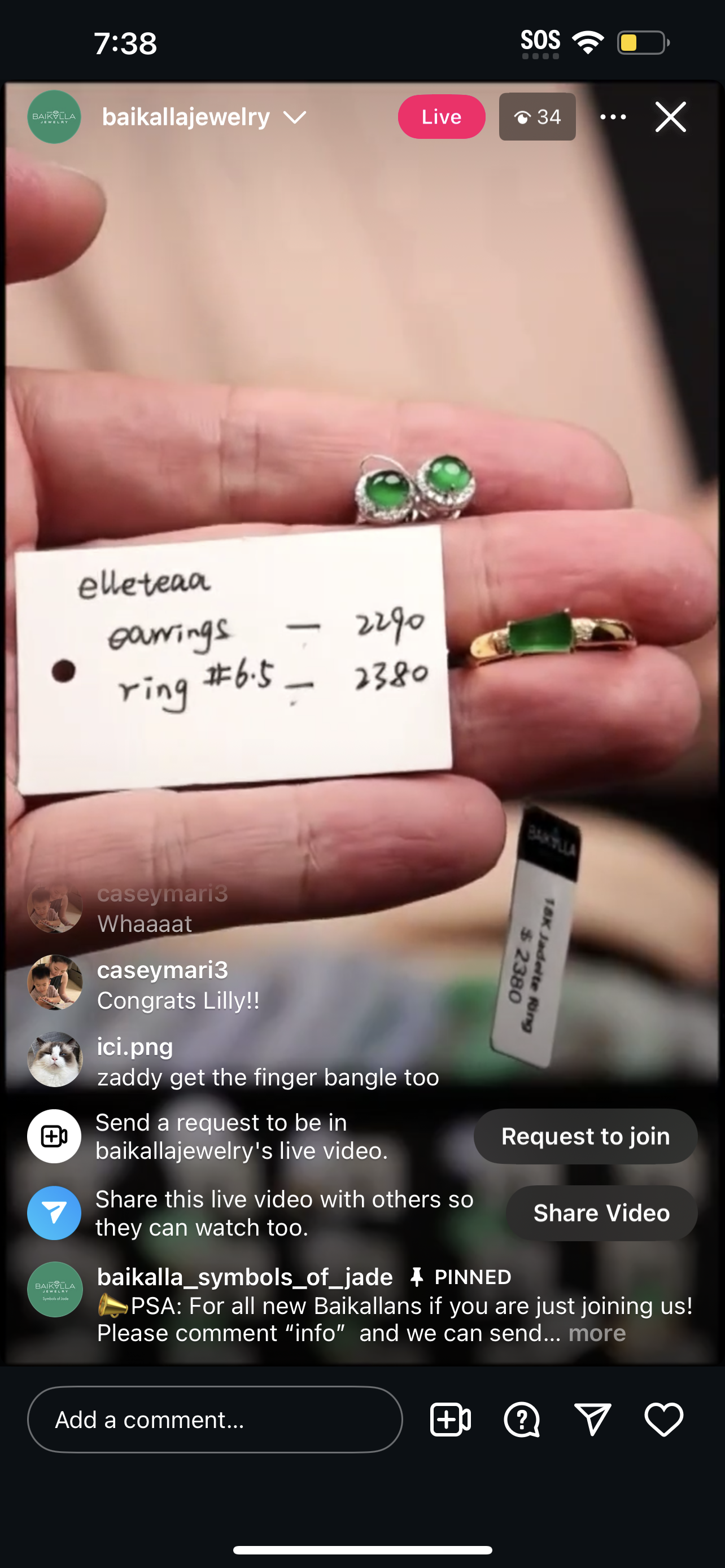 "Live" 18ky Natural Icy Green Jadeite Jade Bar Ring w/ Natural Diamonds (11/04/25)