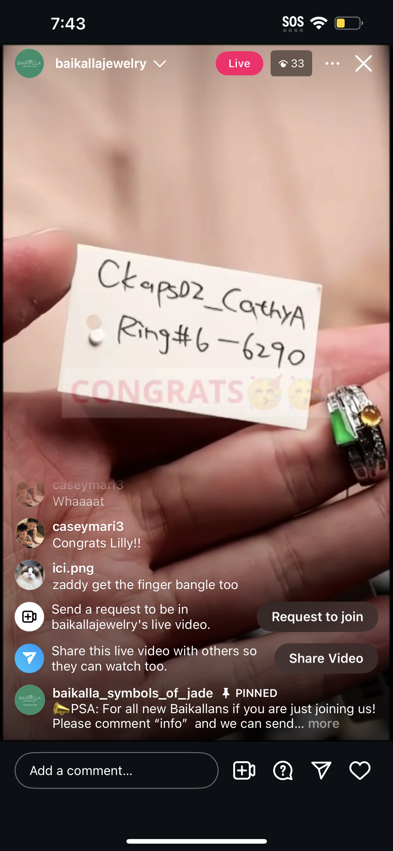 "Live" 18kw Icy Green and Yellow Jadeite Jade Ring W/ Natural Diamonds (11/04/2025)