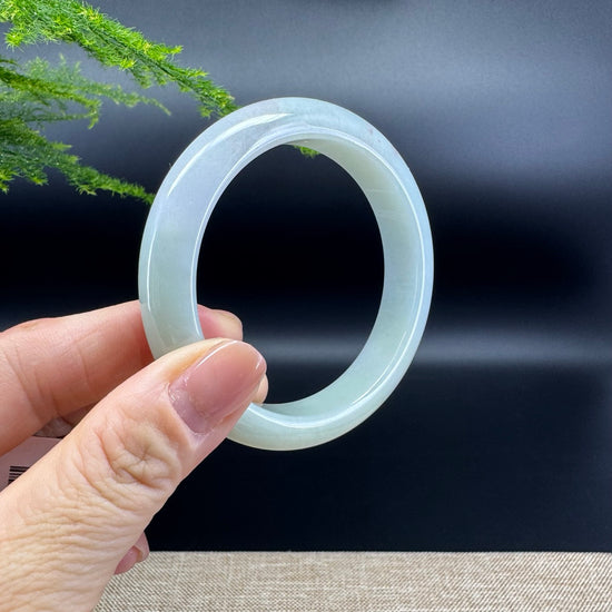 Genuine Burmese Red Green Jade Jadeite Bangle Bracelet ( 56.8mm )