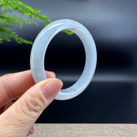 Genuine Burmese Icy Green Jade Jadeite Bangle Bracelet ( 56.9mm )