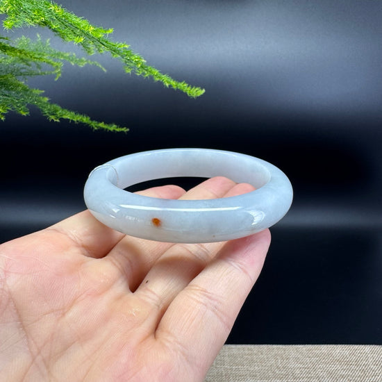 Genuine Burmese Icy Green Jade Jadeite Bangle Bracelet ( 56.9mm )