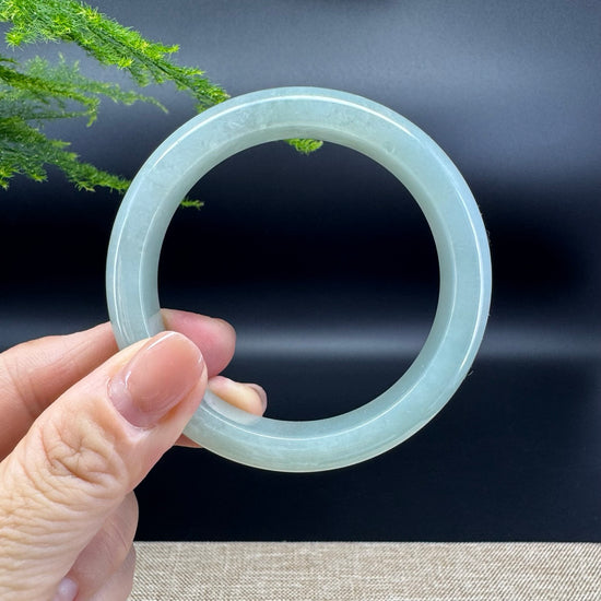 Genuine Burmese Green Jade Jadeite Bangle Bracelet ( 56.7mm )