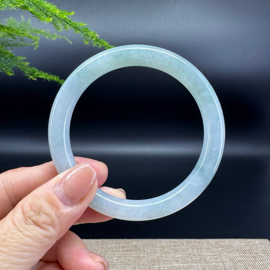 Genuine Burmese Green Jade Jadeite Bangle Bracelet (56.7mm)