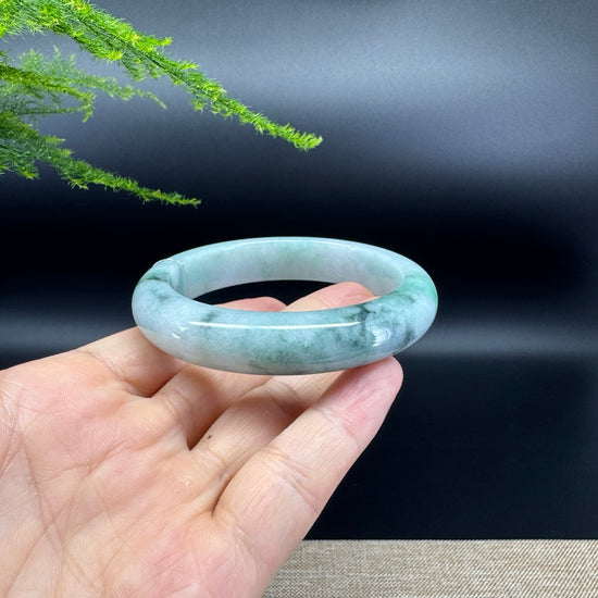 Genuine Burmese Green Jade Jadeite Bangle Bracelet ( 56.8mm )