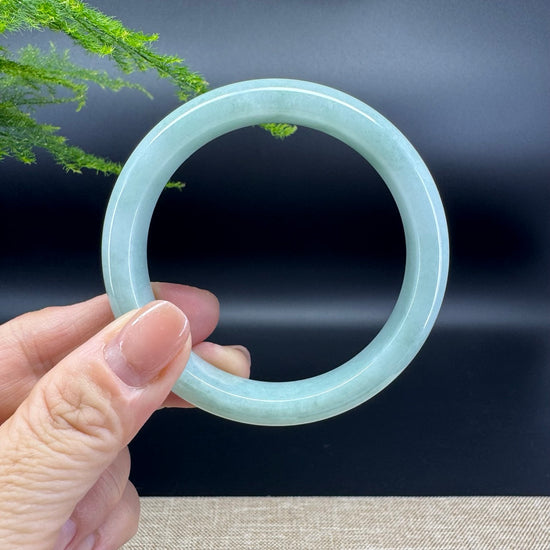 Genuine Burmese Green Jade Jadeite Bangle Bracelet ( 56.8mm )