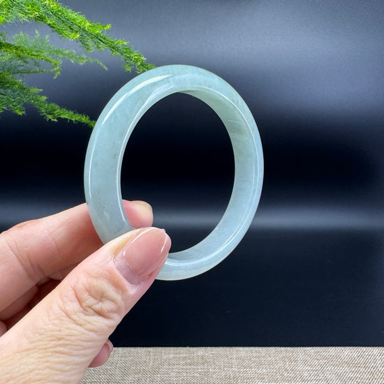 Genuine Burmese Green Jade Jadeite Bangle Bracelet ( 56.7mm )