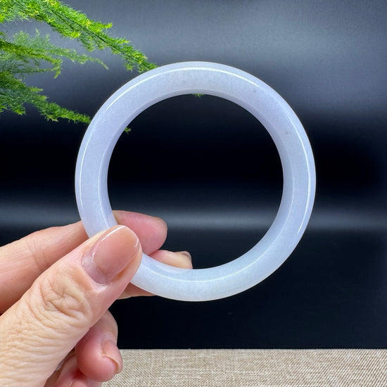 Genuine Burmese Lavender Jade Jadeite Bangle Bracelet (56.8mm)