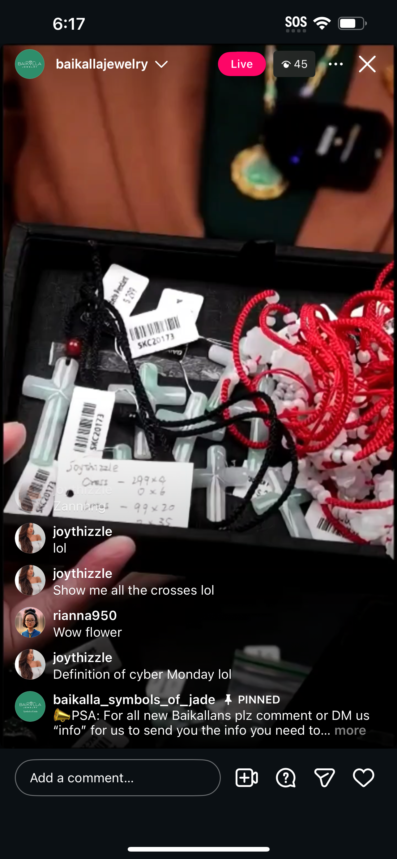 "Live" Natural Iight Blue-Green Jadeite Jade Cross  (12/1/25)