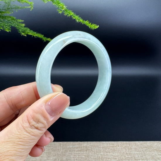 Genuine Burmese Apple Green Jade Jadeite Bangle Bracelet ( 56.4mm )