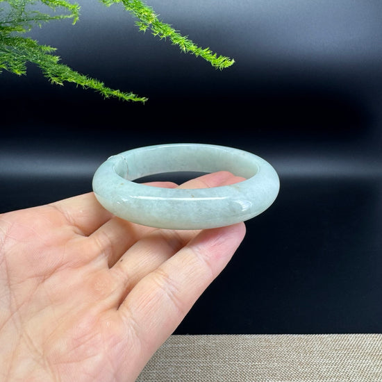 Genuine Burmese Apple Green Jade Jadeite Bangle Bracelet ( 56.4mm )