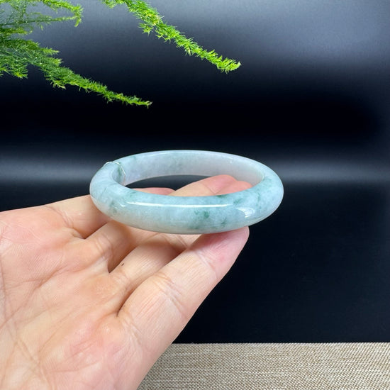 Genuine Burmese Green Jade Jadeite Bangle Bracelet ( 56.3mm )