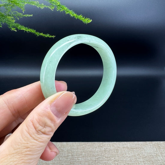 Genuine Burmese Green Jade Jadeite Bangle Bracelet (56.5*49.5mm)
