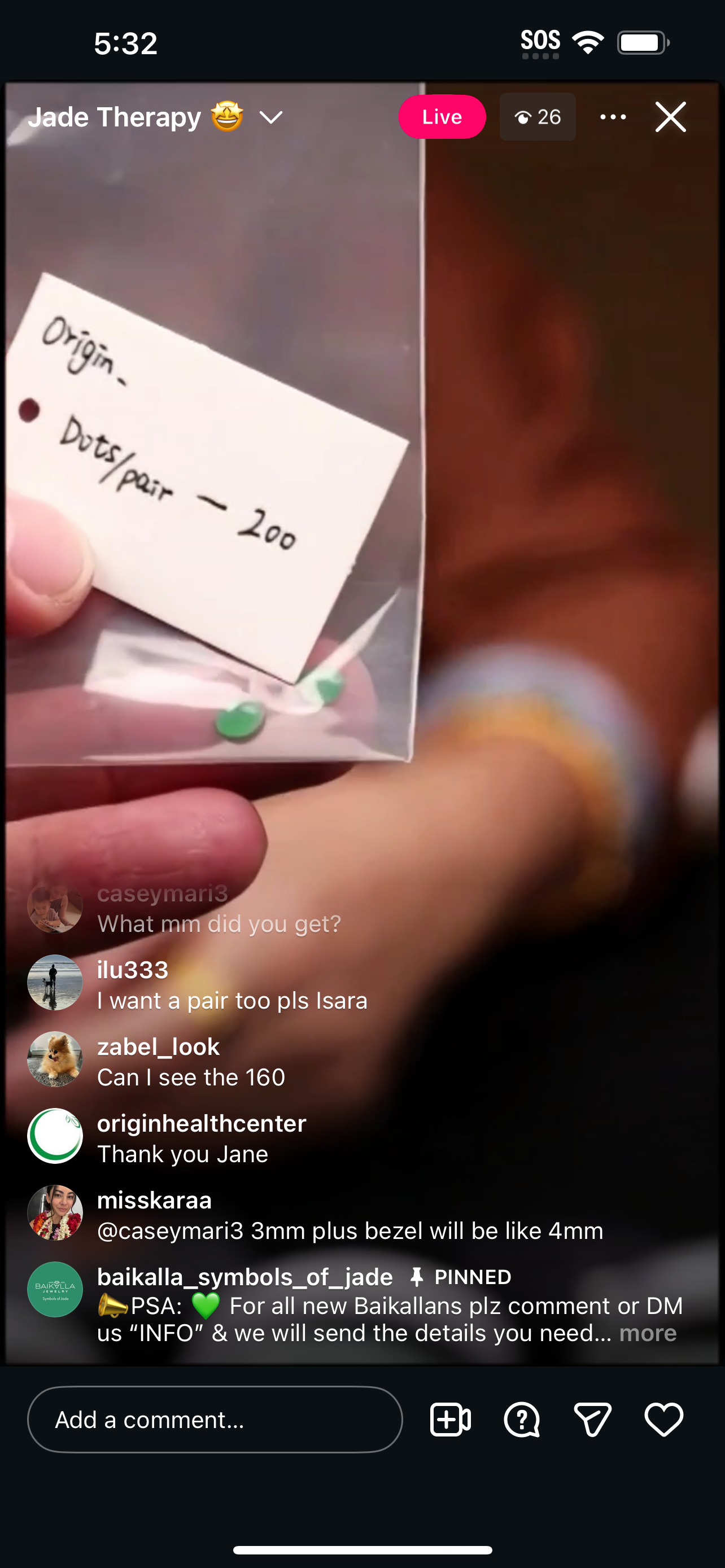 "Live" Burmese Green Natural Jadeite Jade Dots/Pair (12/16/2025)