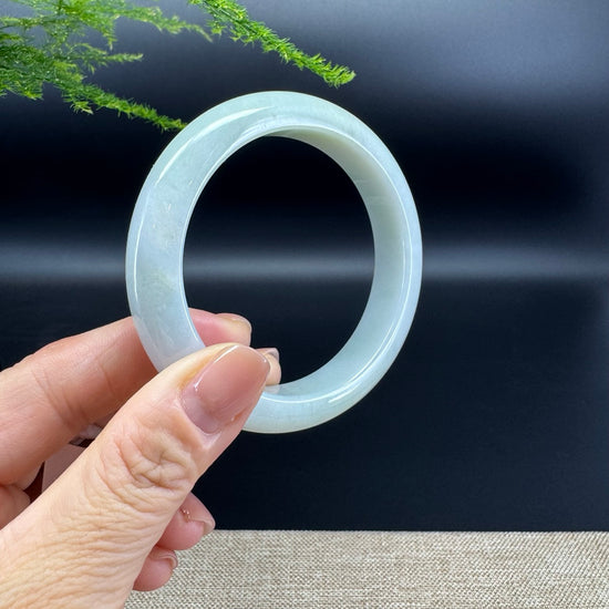 Genuine Burmese Yellow Green Jade Jadeite Bangle Bracelet ( 57.6mm )