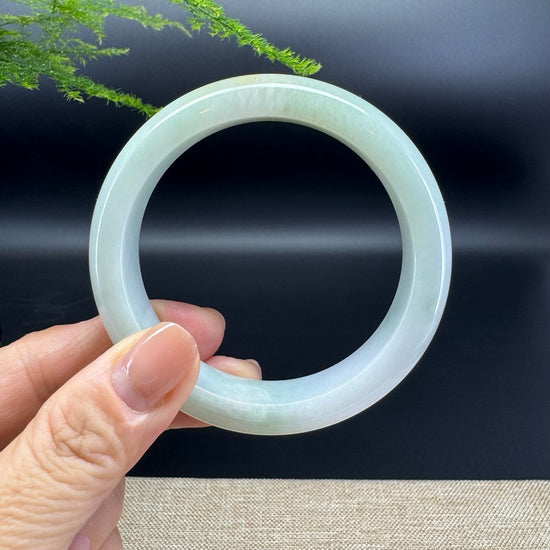 Genuine Burmese Yellow Green Jade Jadeite Bangle Bracelet ( 57.6mm )