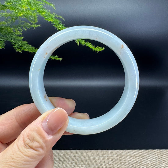 Genuine Burmese Icy Green Jade Jadeite Bangle Bracelet ( 57.3mm )