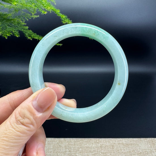 Genuine Burmese Apple Green Jade Jadeite Bangle Bracelet ( 57.1mm )