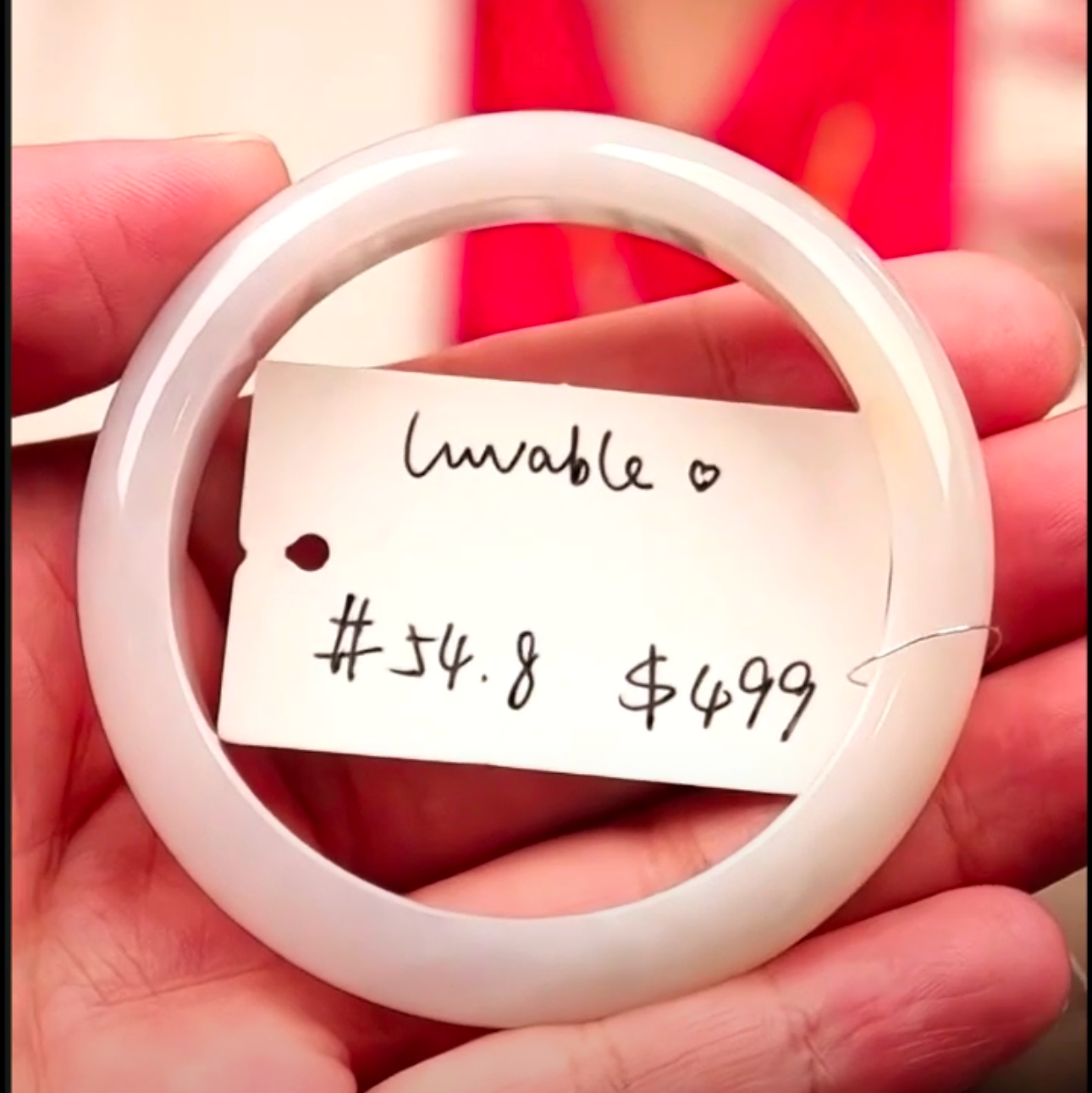 Live" Natural Faint Lavender Jadeite Jade Bangle" (09/09/25)