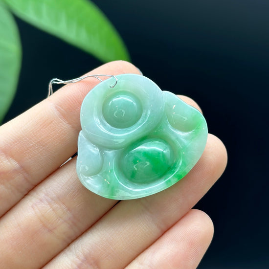 Genuine Burmese Jadeite Jade Happy Buddha Pendant