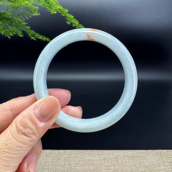 Genuine Burmese Green Jade Jadeite Bangle Bracelet ( 57.5mm )