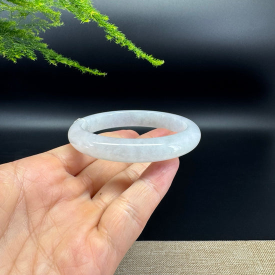 Genuine Burmese Icy Lavender Jade Jadeite Bangle Bracelet (57.6mm)