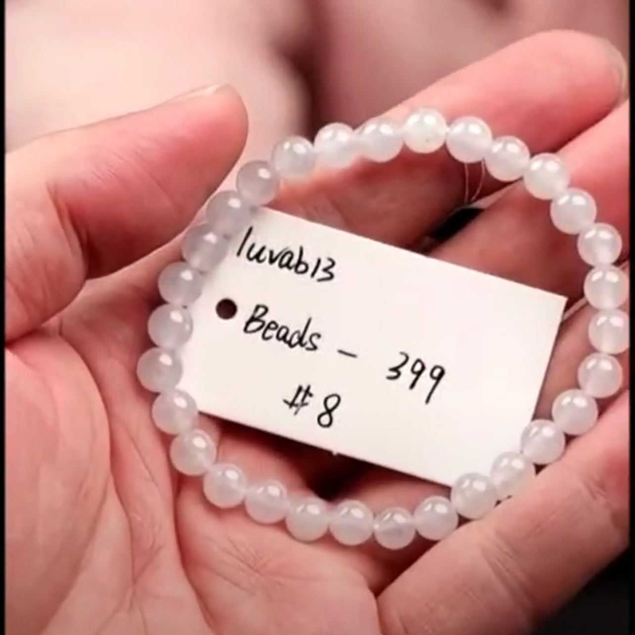 Live Moonlight Natural Jadeite Jade Bead Bracelet (1/15/26)