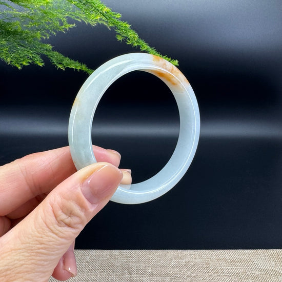 Genuine Burmese Green Jade Jadeite Bangle Bracelet ( 57.4mm )