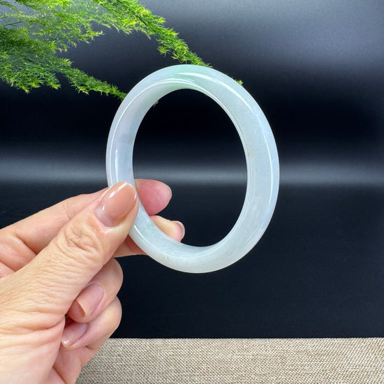 Genuine Burmese Green Jade Jadeite Bangle Bracelet ( 57mm )