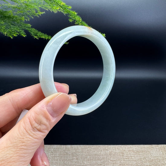 Genuine Burmese Yellow Green Jade Jadeite Bangle Bracelet ( 57.4mm )