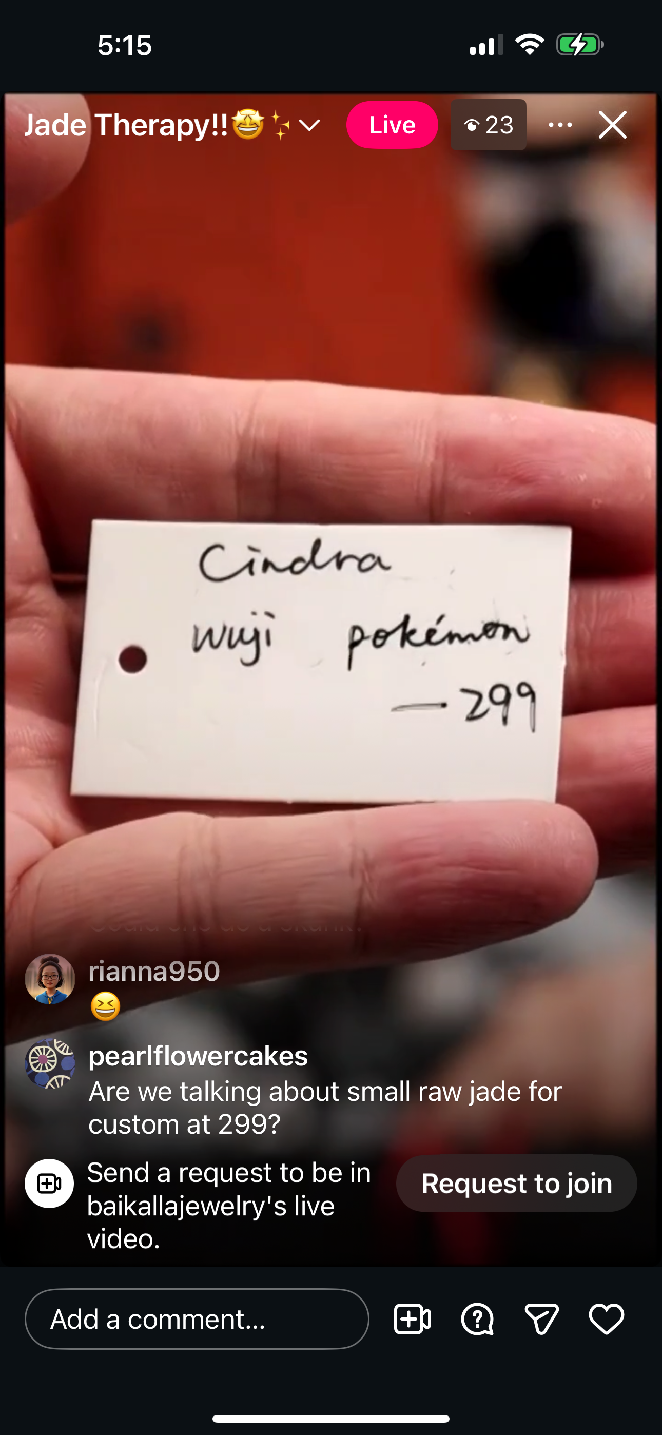 "Live" WuJi Small Round Raw Jadeite Jade For Custom (Pokemon)