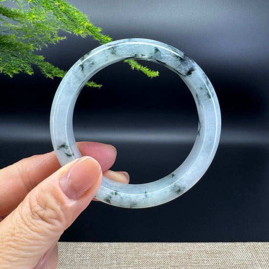 Genuine Burmese Green Jade Jadeite Bangle Bracelet ( 57.7mm )