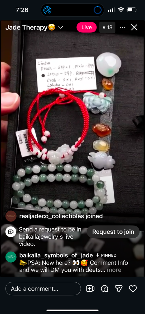 "Live" Natural Icy Red Jadeite Jade PiXiu (11/24/25)