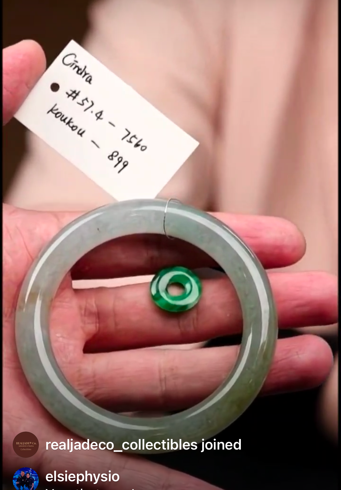 "Live" Natural Rich Green Flower Jadeite Jade Kou Kou (12/15/2025)
