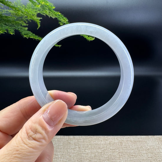 Genuine Burmese Icy Jade Jadeite Bangle Bracelet ( 58.0mm )