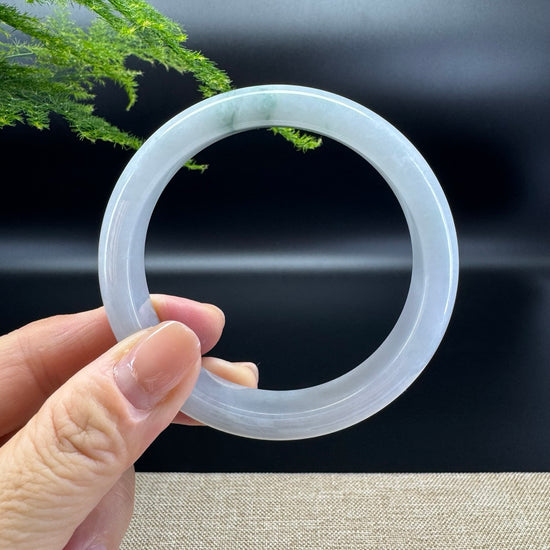 Genuine Burmese Icy Green Jade Jadeite Bangle Bracelet ( 58.9mm )