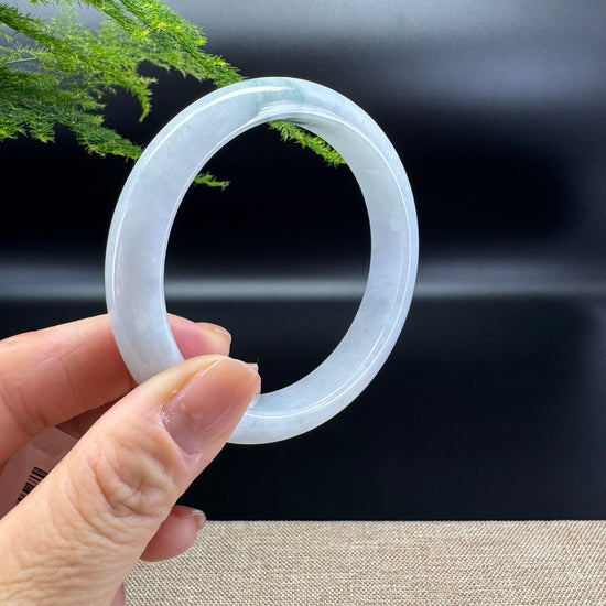 Genuine Burmese Icy Green Jade Jadeite Bangle Bracelet ( 58.9mm )
