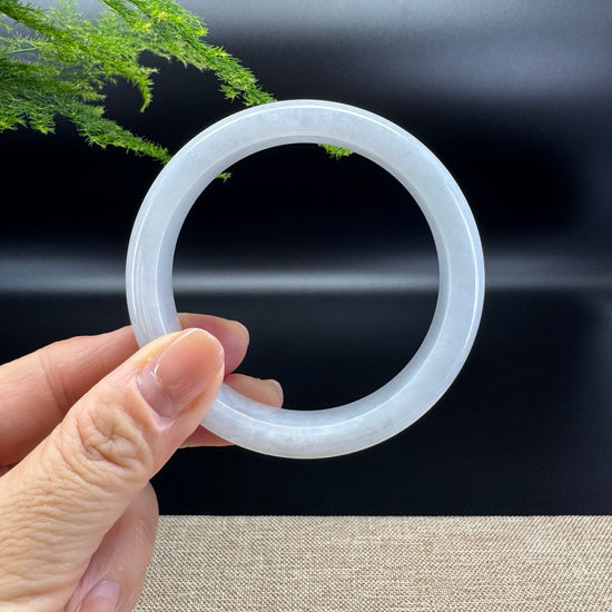 Genuine Burmese Icy Jade Jadeite Bangle Bracelet ( 58.9mm )