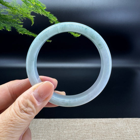 Genuine Burmese Green Jade Jadeite Bangle Bracelet ( 58.6mm )