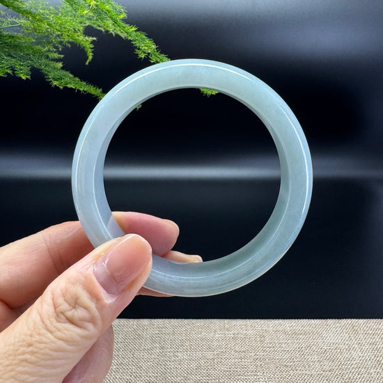 Genuine Burmese Green Jade Jadeite Bangle Bracelet ( 58.2mm )
