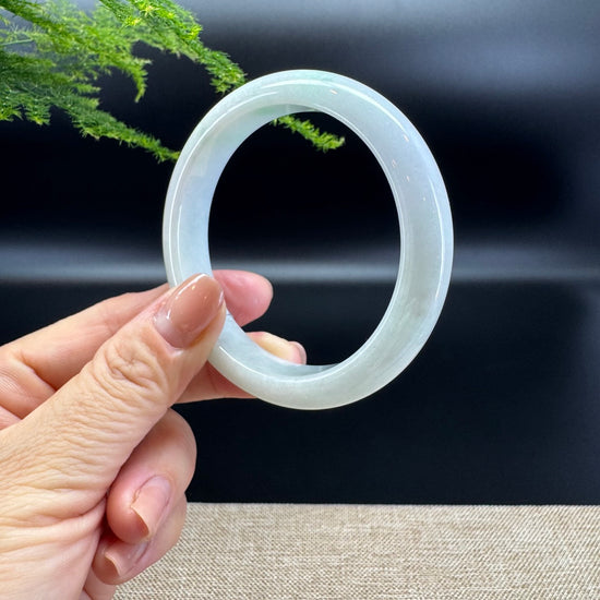 Genuine Burmese Yellow Green Jade Jadeite Bangle Bracelet ( 58.1mm )