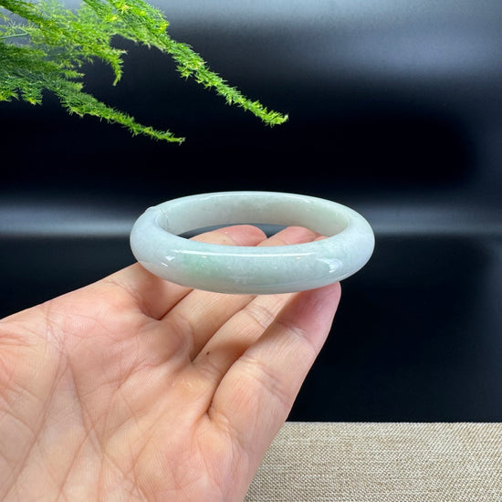 Genuine Burmese Yellow Green Jade Jadeite Bangle Bracelet ( 58.1mm )